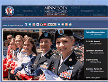 Tablet Screenshot of minnesotanationalguard.org